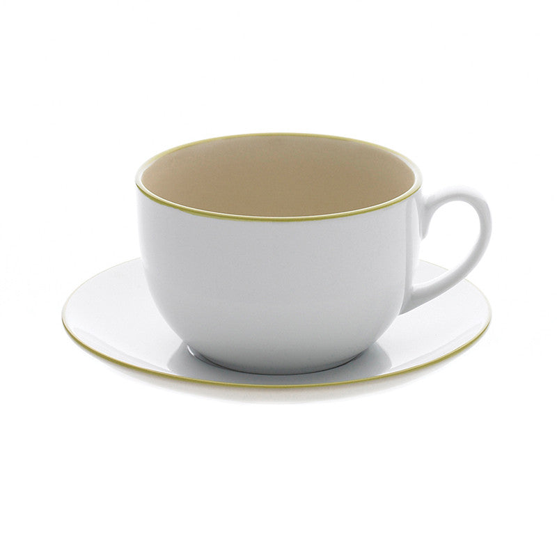 Ullu Stoneware Cup & Saucer - Green | Teroforma