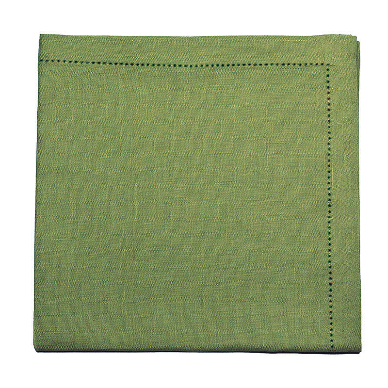 Pure Large Napkin with Button Stitch - Meadow Green