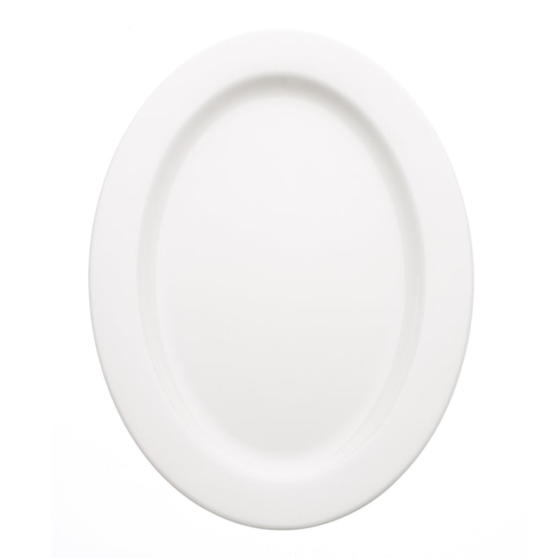 Avva White Large Serving Plate | Teroforma