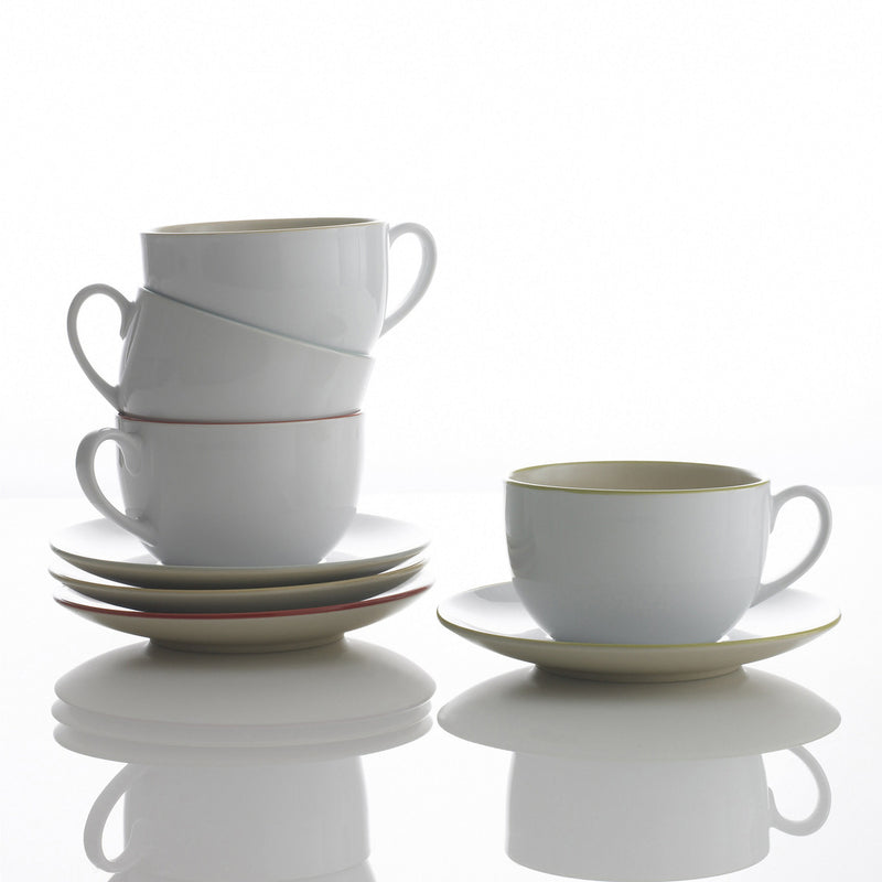 Ullu Stoneware Cup & Saucer - Green Set | Teroforma