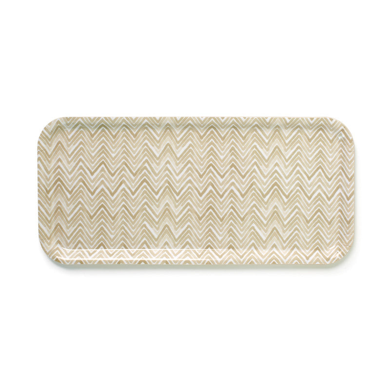 Chevron Trays - Multi Flax